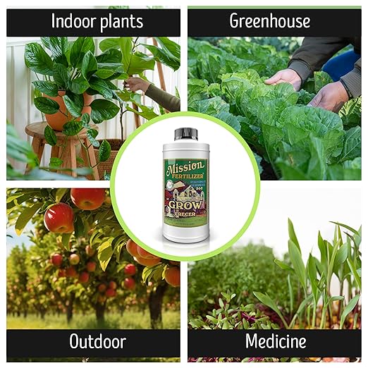 Grow 3-1-2 Organic Liquid Fertilizer - (Organic Soil nutrients) … (Quart)