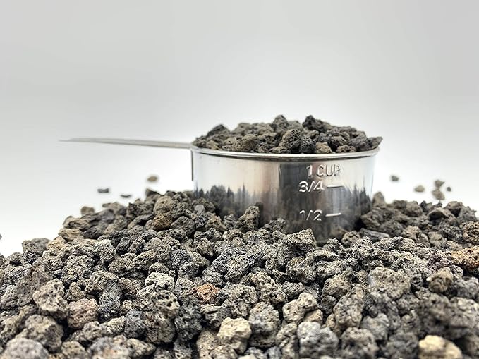 Black Lava Rock | 2 Quarts Bag | 1/4” Particle Size | Soil Aggregate for Bonsai, Cactus, Succulents, and More | Enables Optimal Drainage and Soil Aeration | The Bonsai Supply