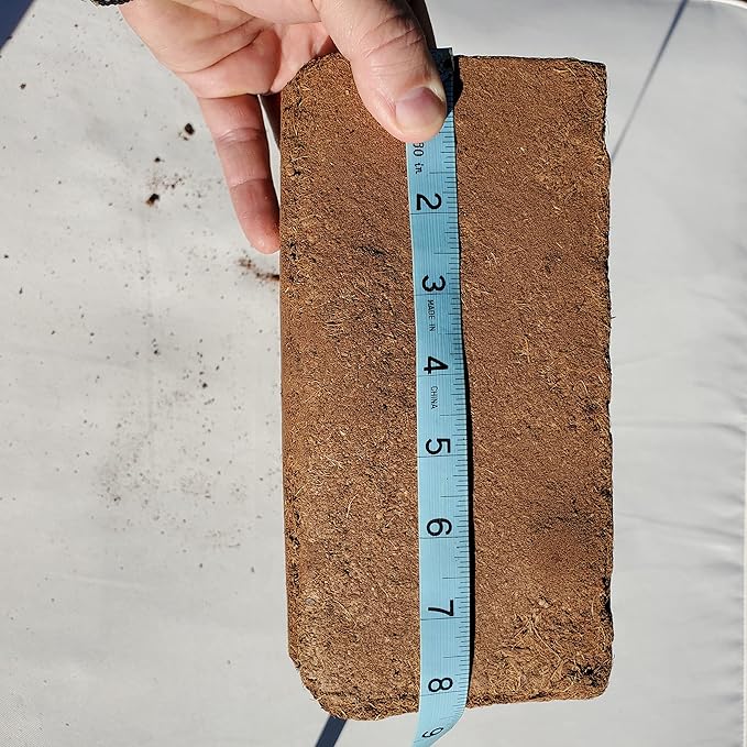 Coco Coir Brick Organic Coconut Coir 650 Gram Coco Fiber Compressed Block Low EC Pre Buffered w/Calcium RHP Quality Pot Soil Indoor Outdoor Flower/Vegetable Garden Seed Starter Micro Greens - 1.4 lbs