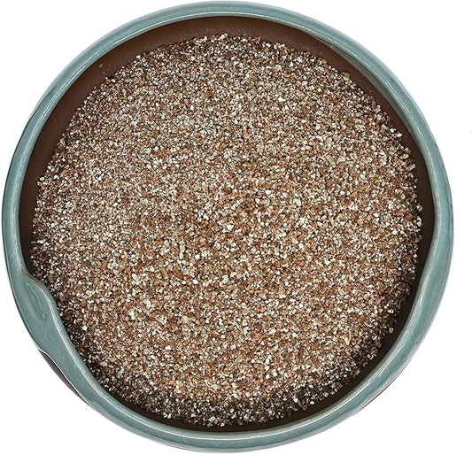 25QT Horticultural Vermiculite Bulk, Organic Vermiculite for Plants, Course Grade Vermiculite for Gardening, for houseplants, for Mushrooms, to Maintain Soil Moisture and Plant Growth(2-4mm)