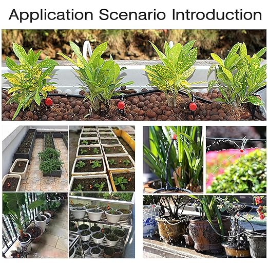 5/16 Inch Dropper Blank Distribution Pipe,65 Foot (20 m) Black Drip Pipe for DIY Garden Irrigation Systems,Drip Pipes and Drip Irrigation System Parts