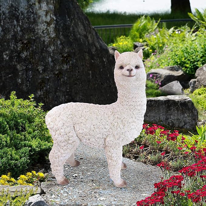 Design Toscano The Alpacalypse of Alpaca Garden Statues: Medium