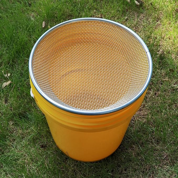 Gardening Sand Soil Compost Sifter Perfect for 5 Gallon Bucket (1, 1/8 Inch)