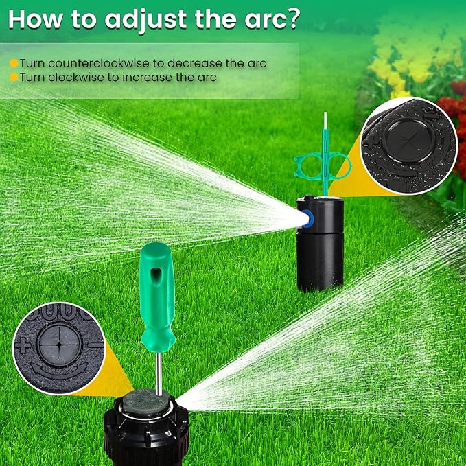4 Pack Sprinkler Adjustment Tool Compatible with Rain Bird 5000, Hunter PGP Sprinkler Head, Sprinkler Key Tool Adjustment Wrench for Lawn Irrigation Sprinkler System Repair