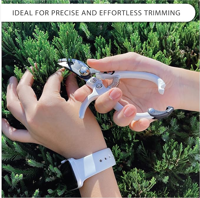 Bypass Pruning Shears Hand Pruner Garden Trimming Scissors Plant Trimmers Herb Snips Flower Clippers Ergonomic Handle Modern Garden Tools