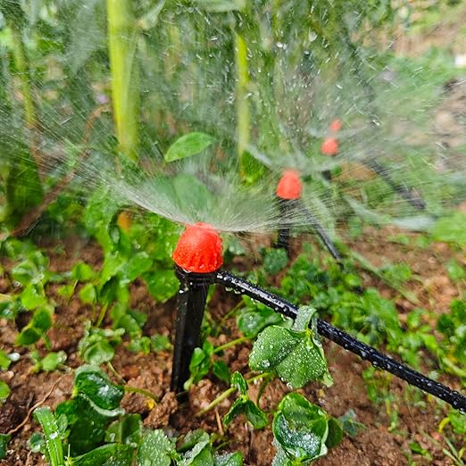 Drip Irrigation Emitters for Irrigation System: 30 Pcs 1/4 inch 360 Degree Drip Irrigation Parts for Gardeners - Landscape Designers Greenhouse Nurseries