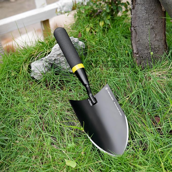 Heavy Duty Gardening Trowel - Strong, Rust - Resistant Stainless Steel - Ergonomic Grip - Excellent Tool for Gardening, Garden Hand Shovel, Trowel Garden Tool