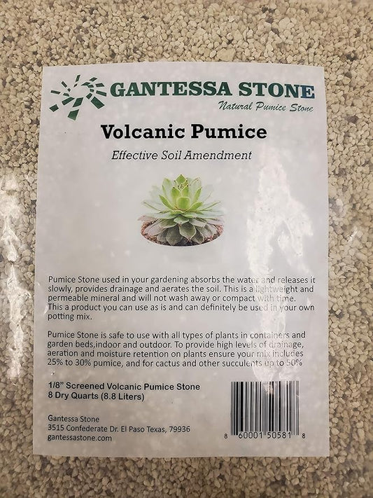 Gardening Pumice Soil Amendment | 1/8" Screened | 8 Quarts