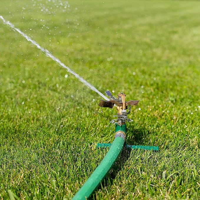 Rain Bird PGH75HF Premium High-Flow Garden Hose, Heavy-Duty 100% EDPM Rubber, Hexagonal, 3/4" Inside Diameter x 75' Long, Green