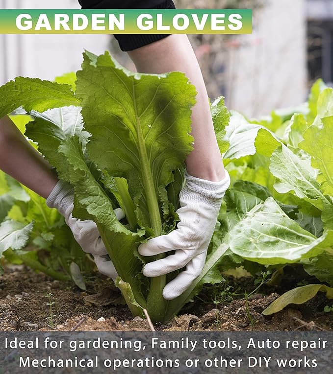 Garden Tool Set URASISTO 4 pcs Gardening Tool kit -Trowel, Folding Saw, Garden Pruner, Gardening Gloves,Roll Up Carry Bag Included, Ideal Garden Tool Kit Gifts for Women and Men