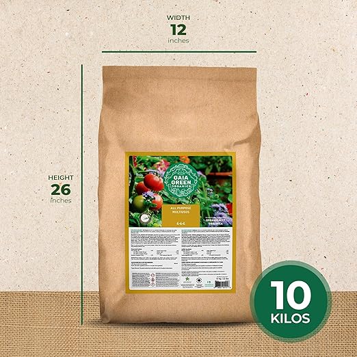 GAIA GREEN All Purpose Soil Supplement for Resilient Crop Growth Ideal for Household Plants, Urban Gardens, Lawns, and Greenhouses, 10 Kilos