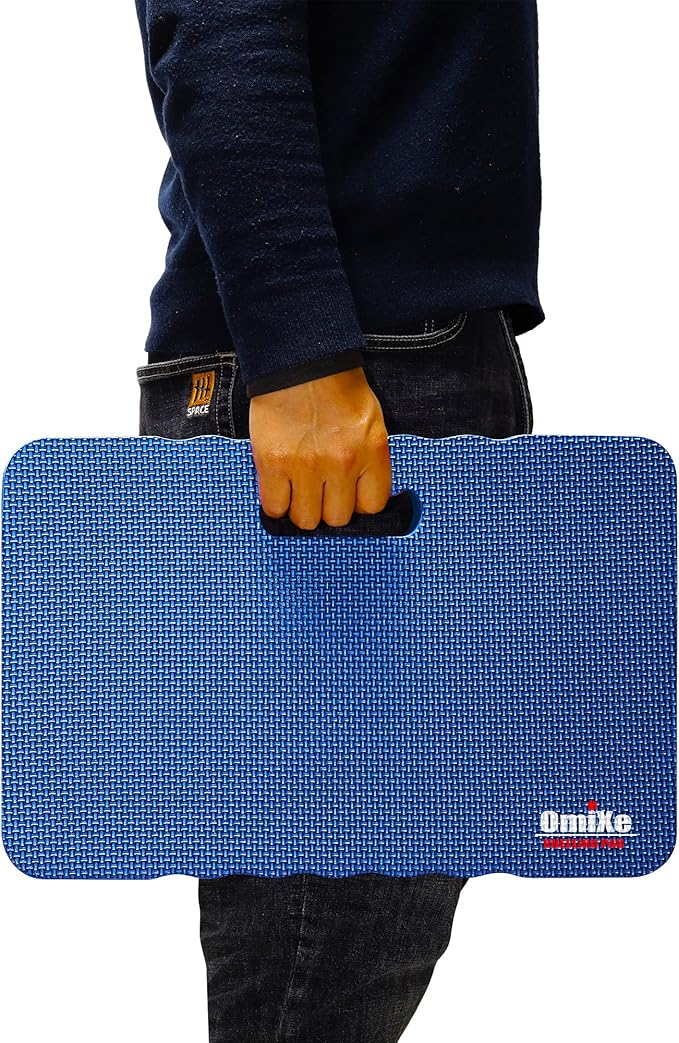 Extra Thick Kneeling Pad Comfy Foam Kneeler Mat Garden Knee Pad Cushion for Gardening Planting Yard Work Prayer Yoga Mechanic Exercise Workout Baby Bath 18 x 11 x 1.5 Inch Large Blue 1 Pack