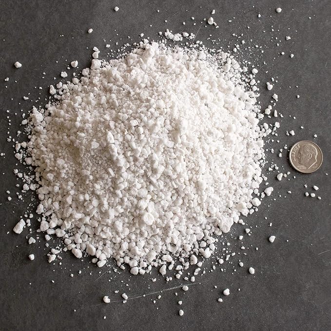 Horticultural Grade Perlite - One 8 Quart Bag ~2 Lbs - Grade 1, Fine Coarseness (~1/8 Inch Particles) - Soil Amendment Additive - for Growth, Aeration & Drainage for Potting Mix