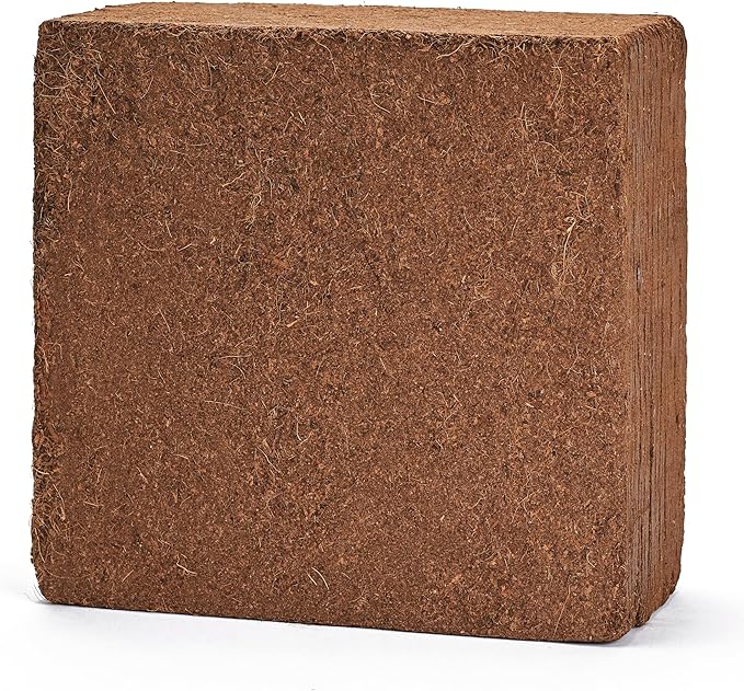 Mycelium Organic Coco Coir Brick 10lbs - Perfect for Potting & Planting, OMRI Certified, Eco-Friendly Soil Mix, Ideal for Indoor Plants, Orchids, Succulents, Cacti and Vegetable Gardening