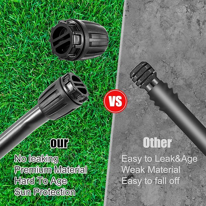 12pc 1/2 inch Irrigation Fittings End Plugs,ANTI-LEAK Lock Barbed End Plugs For (1/2" ID x0.6-0.63" OD) Drip Tubing Drip Irrigation Fittings (12Pcs 1/2 inch Irrigation End Plugs)