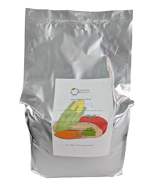 Bone Meal 3-15-0 Plus 24% Calcium Greenway Biotech Brand 25 Pounds