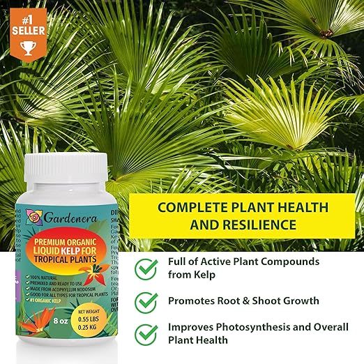 Specific Care for Tropical Beauties - 32 oz - Concentrated Kelp & Seaweed Extract for Thriving Tropical Plants