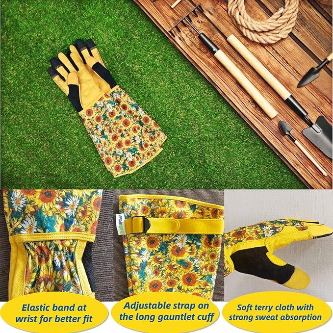 Gardening Gloves for Women and Men, Thorn Proof&Puncture Resistance Garden Gloves,Gauntlet Gloves,Gifts
