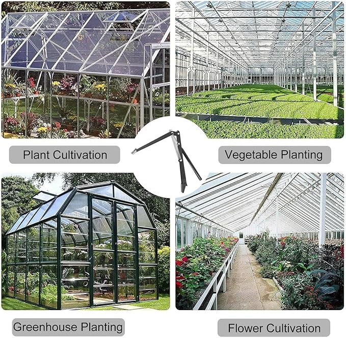 2X Auto Vent Opener Automatic Greenhouse Windows Opener Temperature Sensitive Roof Vent Opener Auto Vent Kit Gardening Tools Greenhouse Accessories Hothouse Roof Vent Kit (Dual Spring Up to 30lbs)