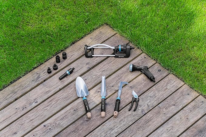 Gardena Ecoline Hand Trowel: for Planting and repotting, Ergonomic Handle, Protected Against Corrosion, Made from Recycled Materials (17700-20)