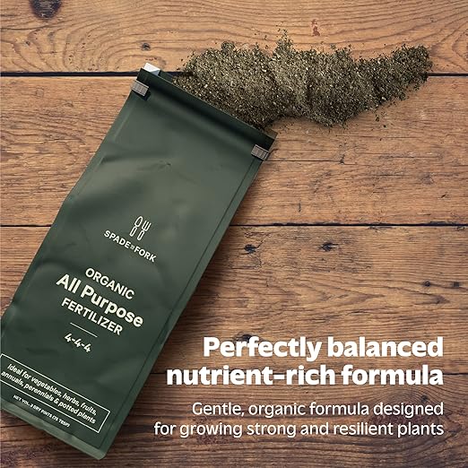 Organic All Purpose Fertilizer - Natural Herb, Vegetable & Tomato Fertilizer - Kelp & Alfalfa Meal for Strong & Healthy Plants & Soil - 2lbs