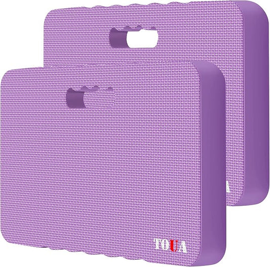 Kneeling Pad Thick Extra Large High Density Foam Comfort Kneeling Pad for Work Gardening Yoga Exercise Garden Knee Pad 2 Pack Purple