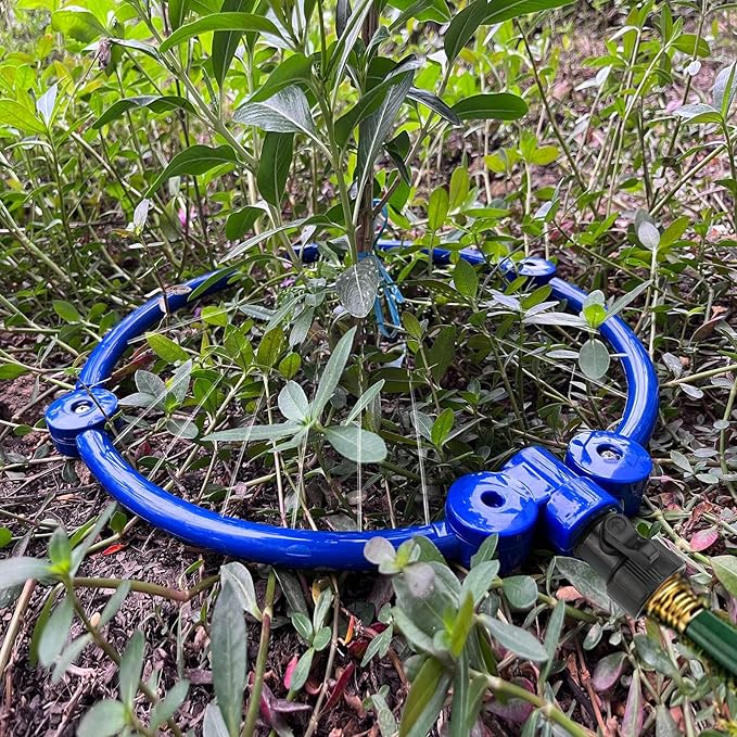 360° Tree Water System Tree Watering Ring Flower Sprinkler Garden Watering Circle Irrigation System for New Tree Outdoor Plants Raised Garden Beds Shrubs Plants, Flower Beds (4)