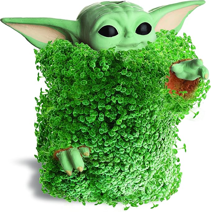 Chia Pet Star Wars the Child Using the Force with Seed Pack, Decorative Pottery Planter, Easy to Do and Fun to Grow, Novelty Gift, Perfect for Any Occasion