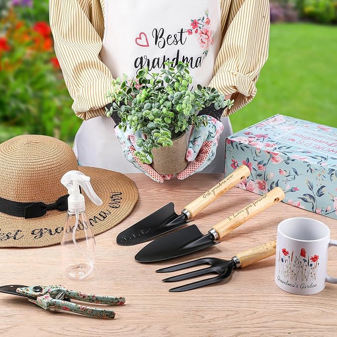 Gifts for Grandma Mothers Day Garden Gifts for Granny Best Grandma Garden Plant Lover Tool Set