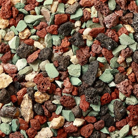 11 Pounds Mix Horticultural Lava Rocks, 3-6 mm Lava Rocks for Plants, Bonsai Rocks Horticultural Grit Soil Cover Gravel for Succulents and Hydroponics, Fairy Gardening, Top Dressing, Plant Drainage