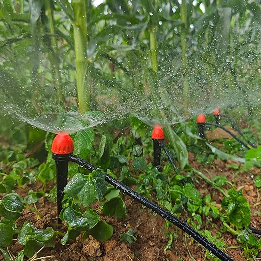 Drip Irrigation Emitters for Irrigation System: 30 Pcs 1/4 inch 360 Degree Drip Irrigation Parts for Gardeners - Landscape Designers Greenhouse Nurseries