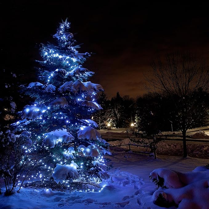 Christmas Lights,100 LED 39FT Outdoor/Indoor Christmas Lights Plug in with 8 Modes & Timer & Memory Function, Waterproof Christmas Lights Outdoor for Holiday Party Christmas Tree Decor