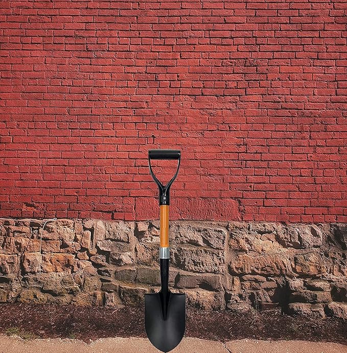 Ashman Short Handle Digging Shovel (6 Pack) Kids Beach Shovel, Shovel for Digging 27-inch with Sturdy Blade, Small Garden Shovel, Kids Snow Shovel, Shovels for Gardening with D- Handle Gardening Tools