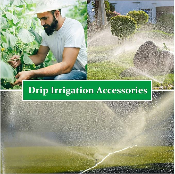 150 Pieces Drip Irrigation goof plug 1/4 1/2 Drip Irrigation Tube End Closure Hole Plugs for Home Garden Pipe Supplies