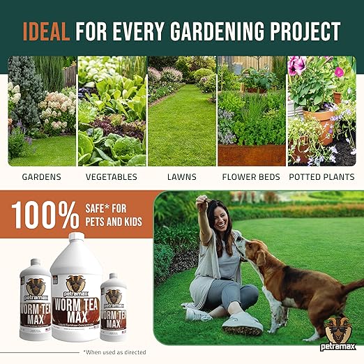 Worm Tea for Gardening Soil - Worm Tea Fertilizer Liquid - Worm Castings, Earthworm Casting Manure Fertilizer - Earthworm Tea Worm Castings - Worm Casting Concentrate (16 Oz)