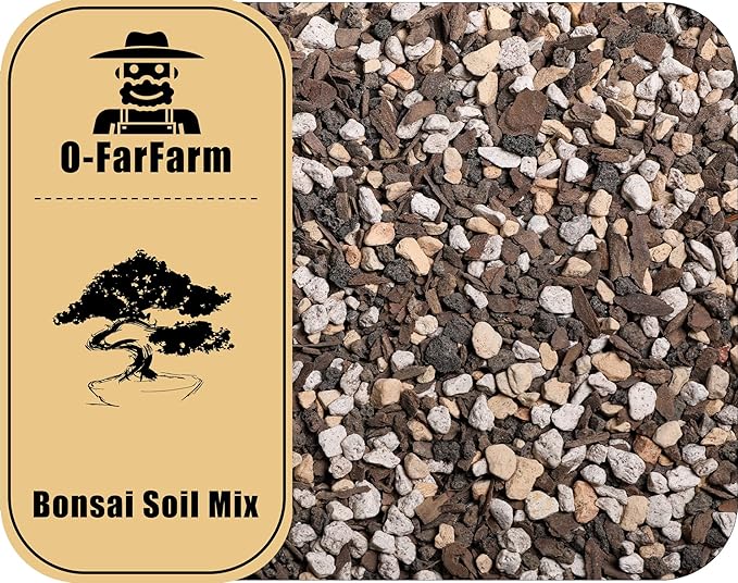 Bonsai Soil Mix Ready to Use 10 qt, Fast Draining All Purpose Potting Soil for Bonsai Tree, Ideal for Root Development, Made from Akadama, Lava Rock, Pumice and Pine Barks