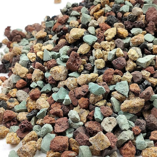 2 lbs Mix Horticultural Succulent Soil,1/4 Inch Pumice Gravel. Decorative Pebbles Lava Rock for Cactus, Bonsai, Orchid, Indoor Plants of Drainage, Ventilation and Root Growth