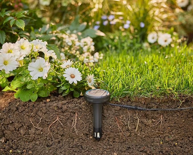 Gardena Soil Moisture Sensor: Automatic Irrigation, can be Used Directly on The Lawn, 5 m Long Connection Cable, can be Extended with Extension Cable (01867-20)