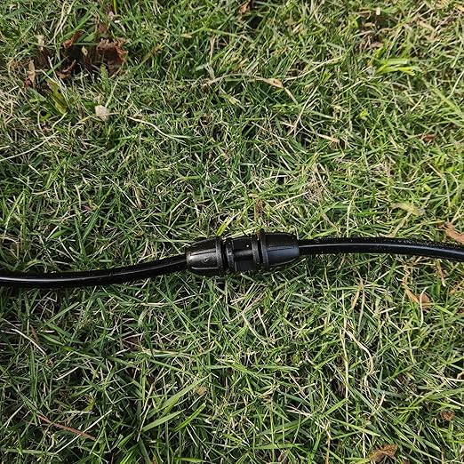 1/4" Drip System Parts,Drip Irrigation Fittings Lock Barbed Straight Connectors for 1/4 Inch Drip Irrigation Tubing -Pack of 30