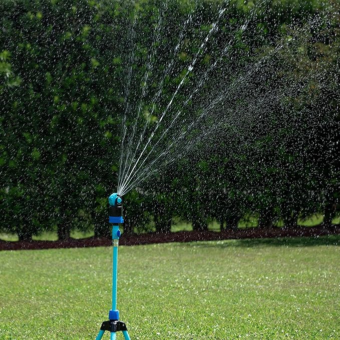 Aqua Joe AJ-6PSTB Indestructible Series 6 Pattern HD Sprinkler/Mister Combo, 360 Degree Coverage