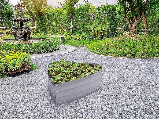 Galvanized Raised Garden Beds Outdoor // Planter Raised Beds for Gardening, Vegetables, Flowers // Large Metal Garden Box (Silver) // Patent Pending Tool-Free Assembly