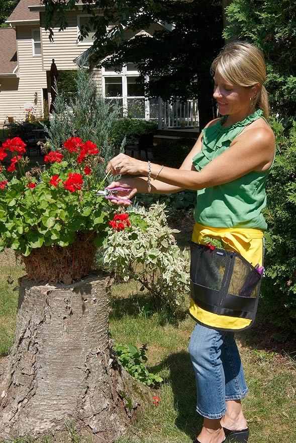 Dramm ColorPoint Stainless Steel Compact Garden Pruning Shears, Hand Pruner, Garden Clippers, with Heavy Duty Blade and Easy grip Handle, Yellow